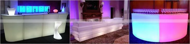 Light Up LED Bar Counter Commercial Used LED Pub Furniture