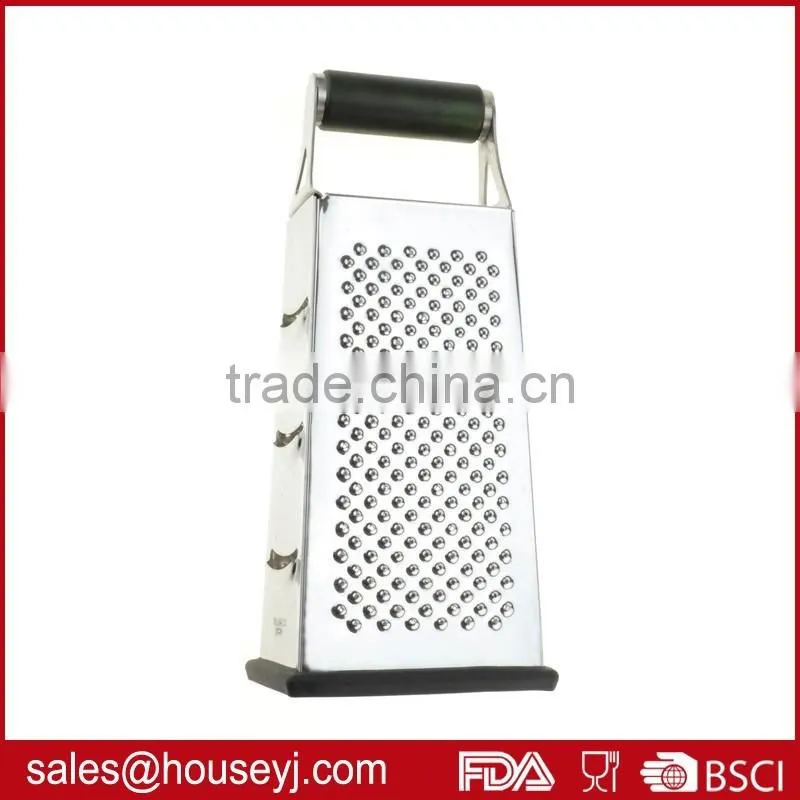 stainless steel 4 side grater cheese grater vegetable grater with soft grip handle