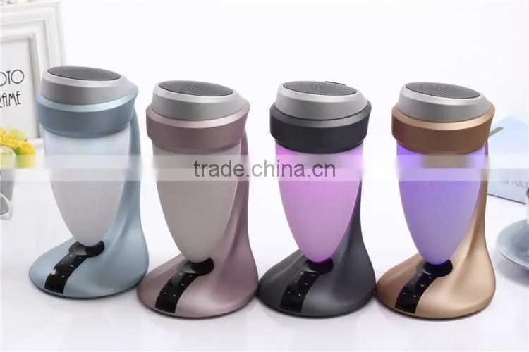 Top selling products wireless big colorful power bank FM bluetooth with led light