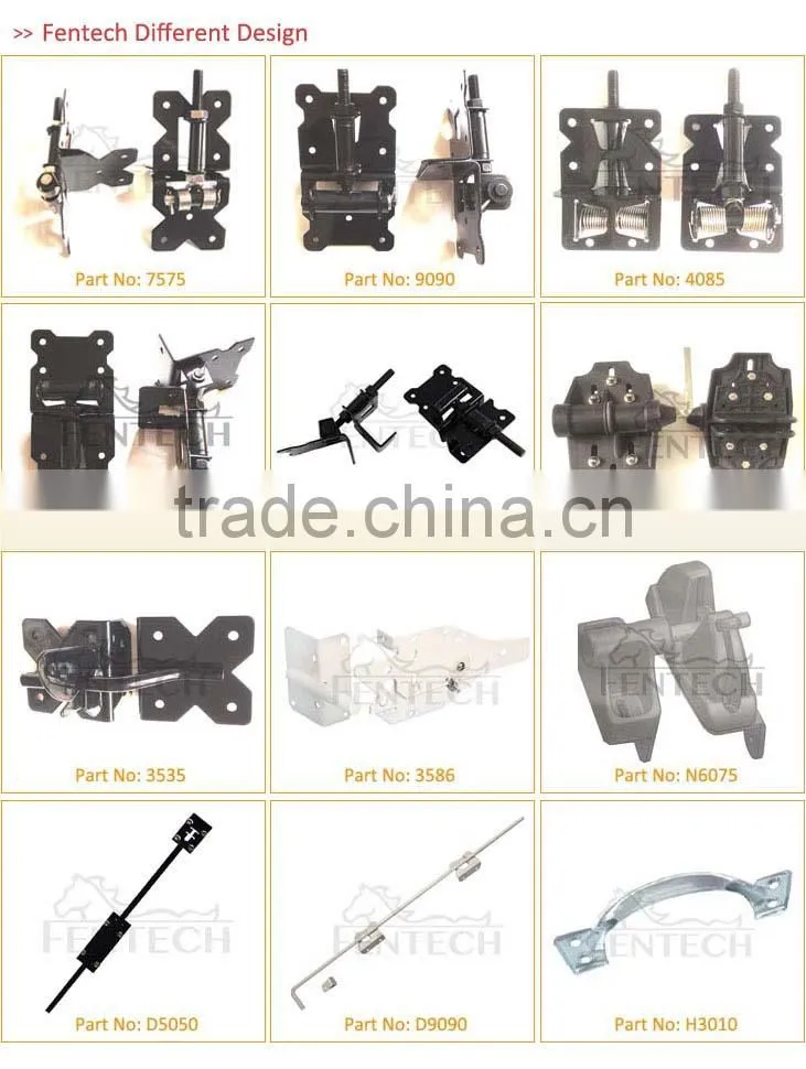 Stainless steel 304 material fence gate hardware, Black/White coated