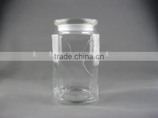 2300ml sealable glass jar,clear glass storage jar,food grade glass jars