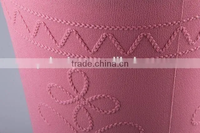 Household Garbage Can/Rubbish Bin With Relief Pattern/Plastic Trash Can