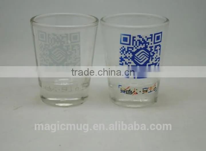sedex 4p clear color changing wine glass with design
