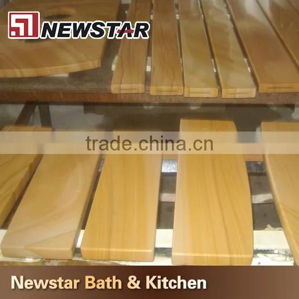 Newstar wood vein teakwood sandstone slabs,sandstone slab