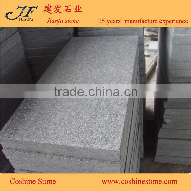 G684 flamed basalt pavers black granite spit mesh paving stone