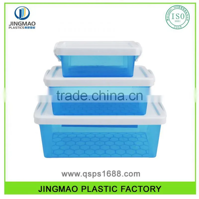 Promotional Retangular Storage Plastic Box With Lid With Lock