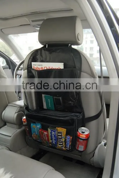 Seat back organizer with cooler