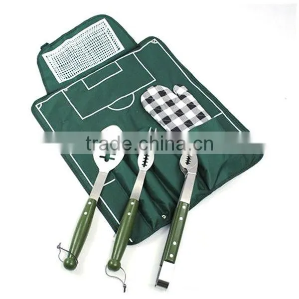 BQ-0010 / 7 pcs wood handle bbq