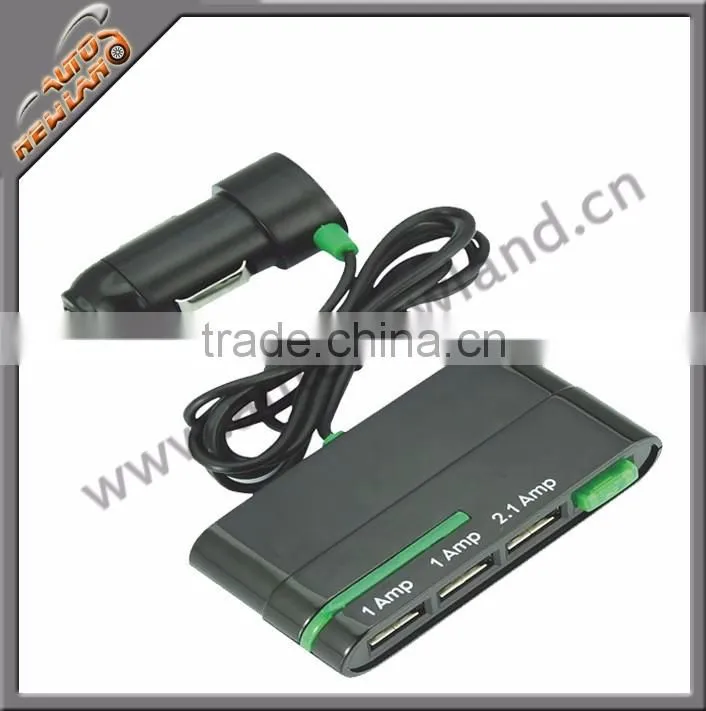 Wholesale 12/24V DC ABS With LED Cell phone charger