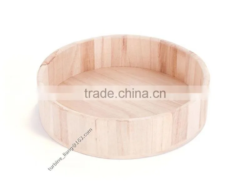 Wooden round tray for Food