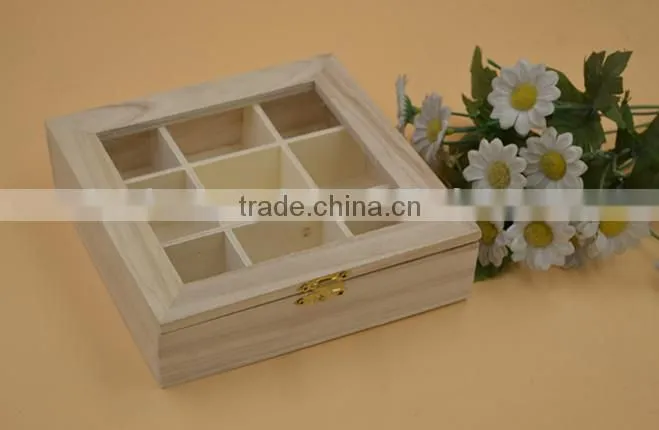 wooden box with clear lid|divided boxes