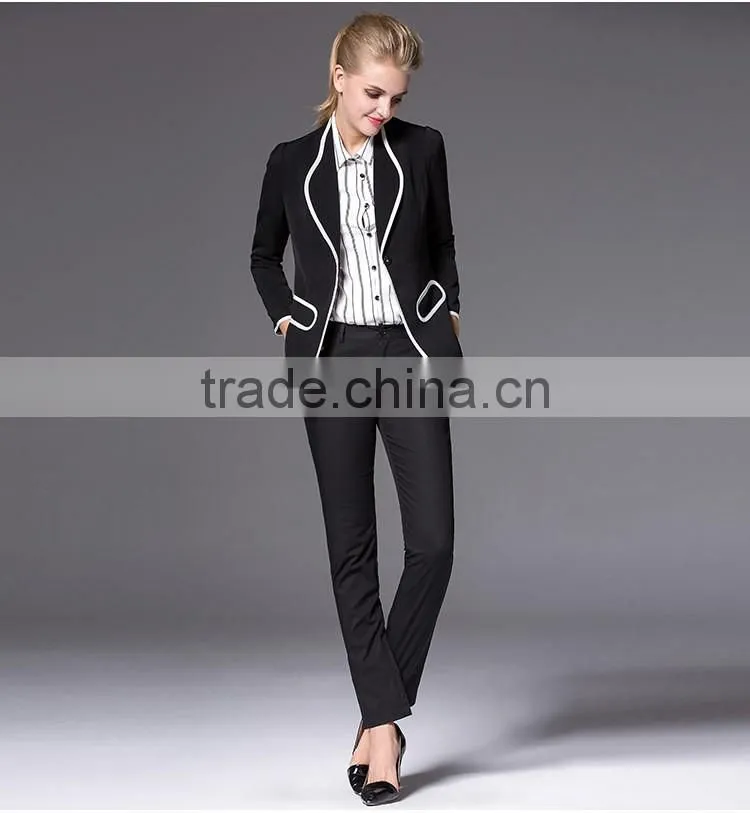 2016 new arrival office uniform woman suit girls formal suit