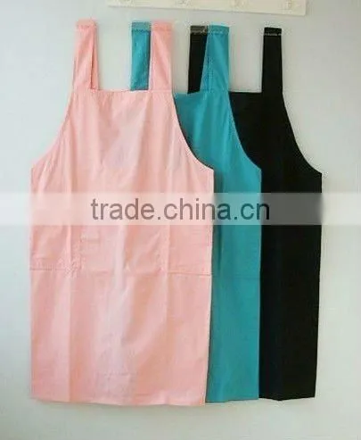 customize solid color cotton kitchen apron