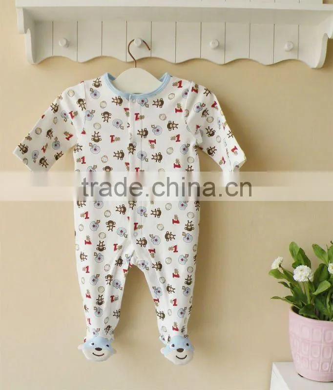 100% cotton baby clothing ,baby romper ,baby romper with feet .