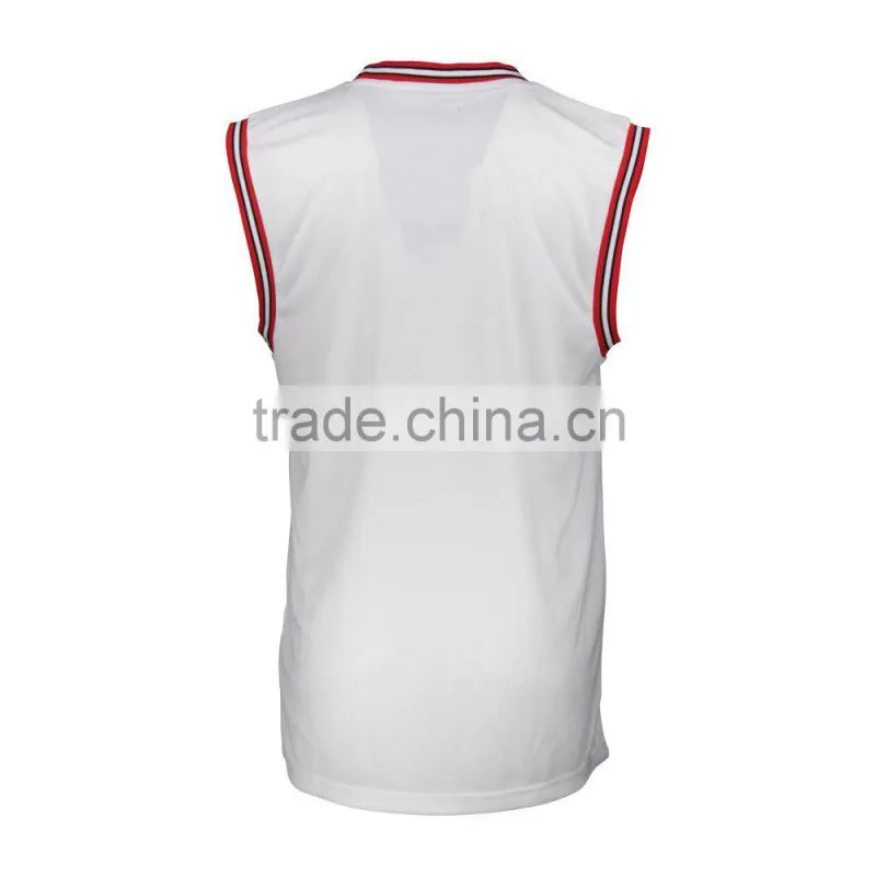 Plain white basketball jersey MAN BASKETBALL JERSEY