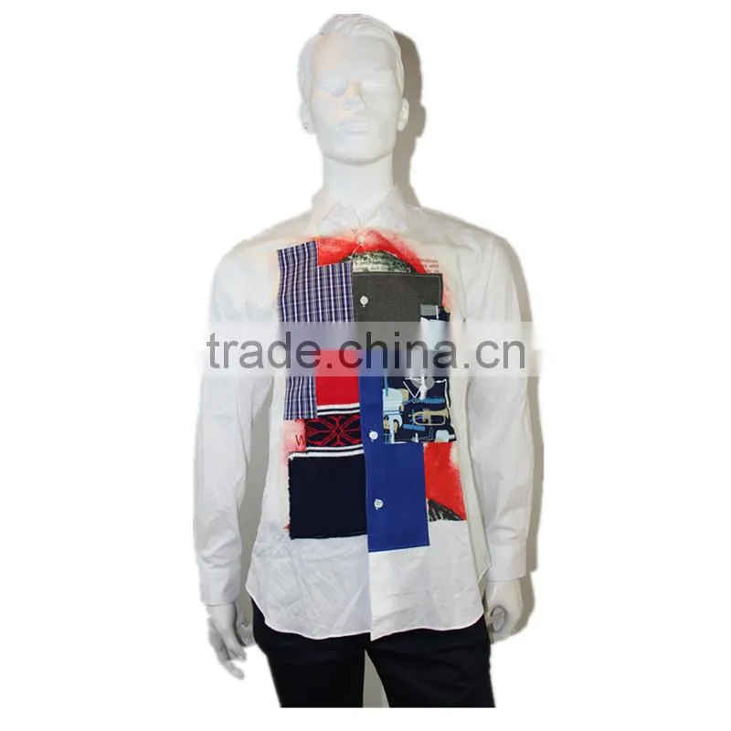 2014 2015 original design alephan man shirt printing white overshirt