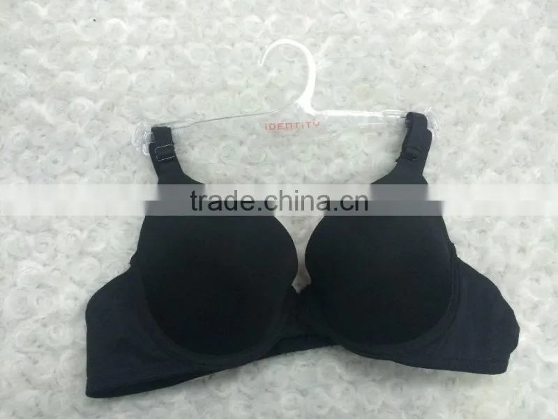Soft padded bra with extra cotton plain dyed underwear bra and panty sets