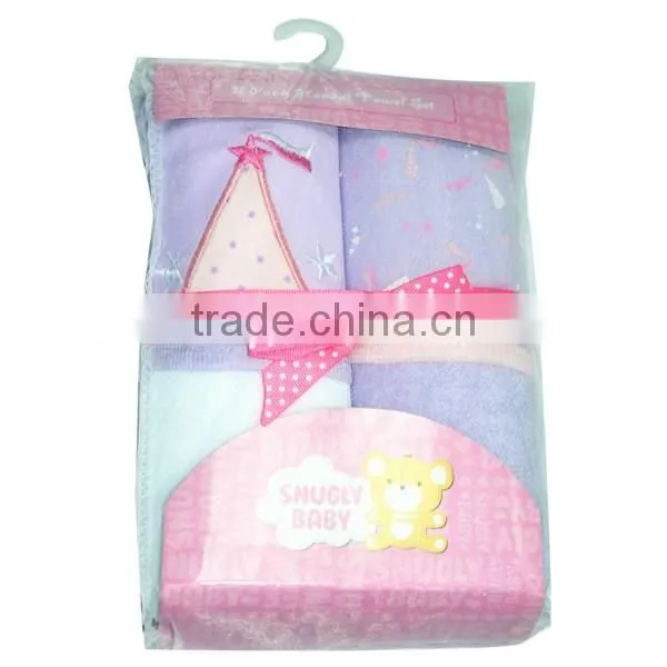 China supplier hooded baby blanket set