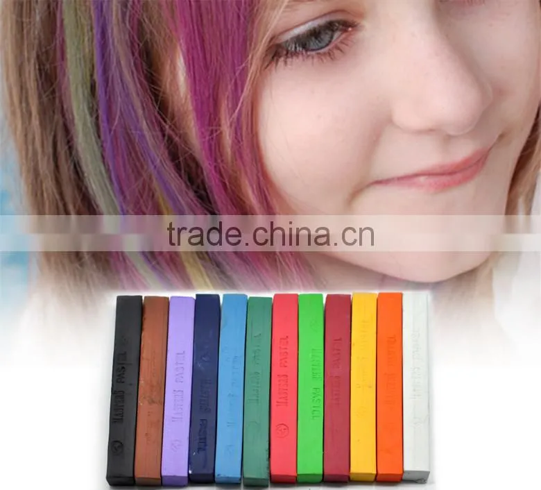 Box Packaging Multicolor Temporary Color Chalk Hair Dye Kit