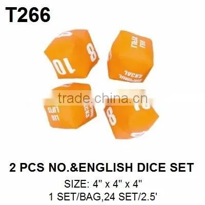5inch PU Coated Foam Number Dice