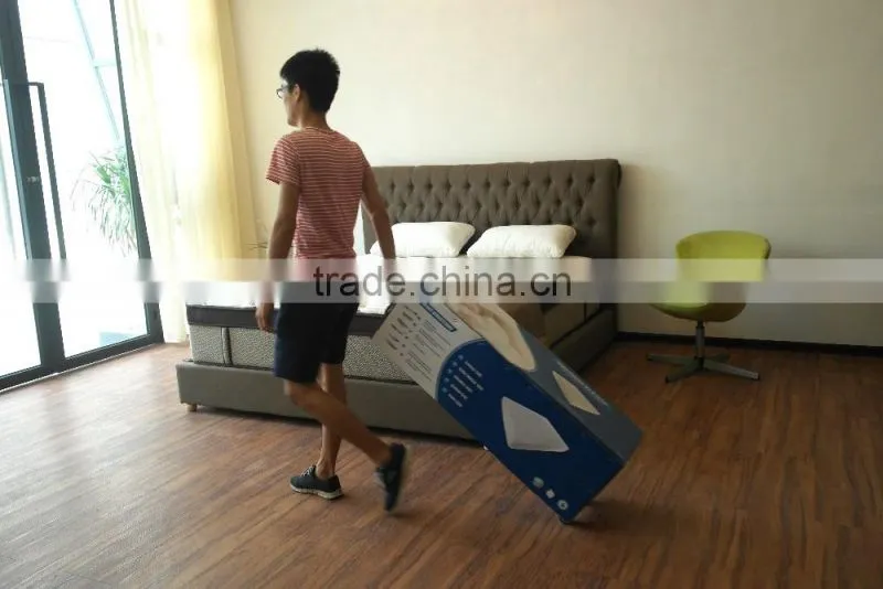 Folding foam medical bed mattress with waterproof cover
