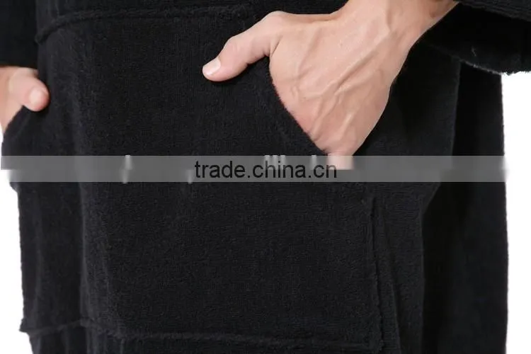 Towel fabric hoodies bathrobe adult poncho xxl adult poncho