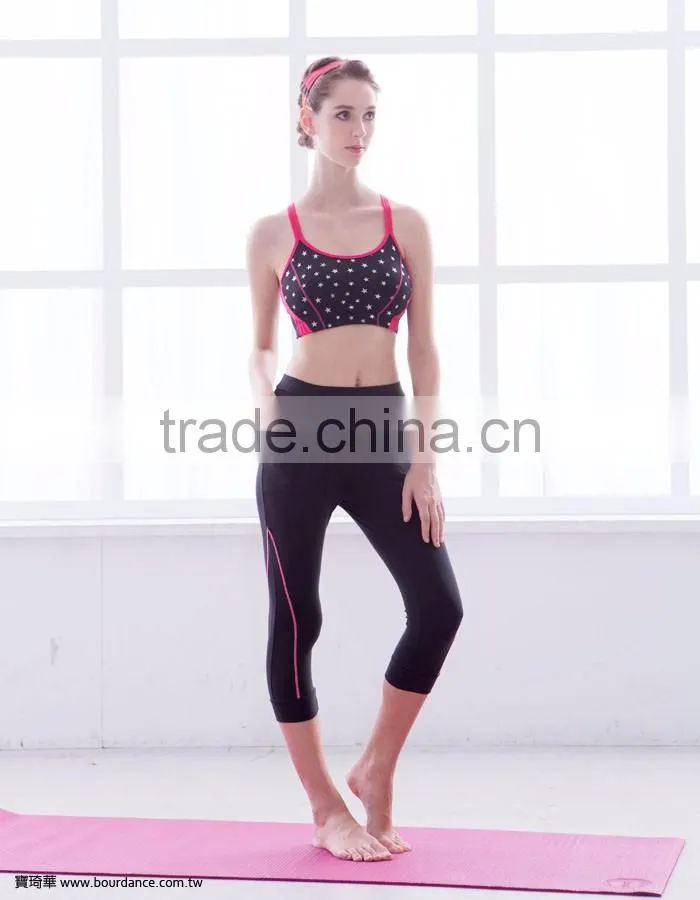 Fitness clothing supplex women capri yoga pants