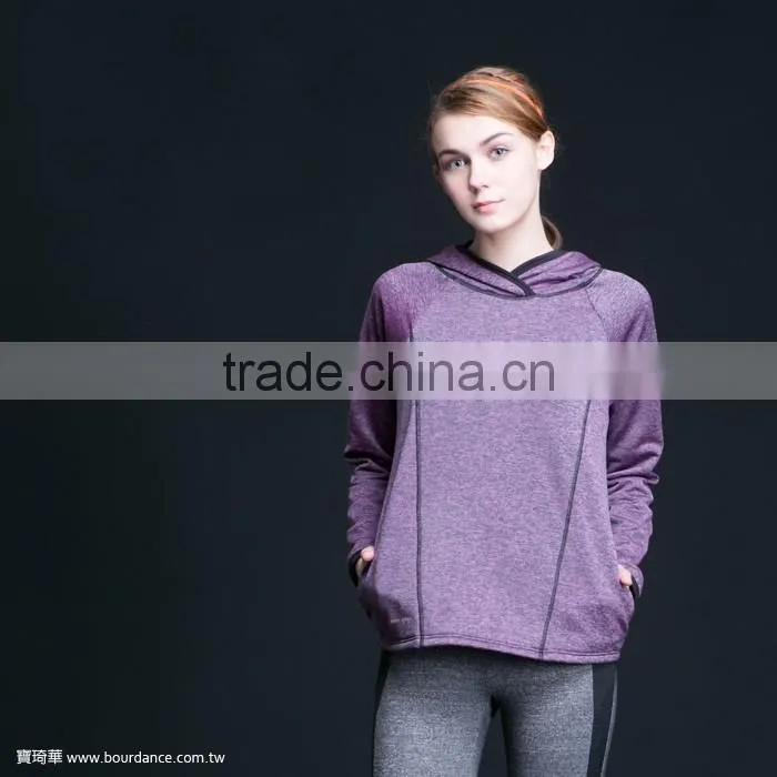 Dance wear supplex skater yoga dance tops with 3/4 sleeve