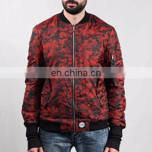 CAMOFLAGE fit CHEAP Bomber jacket, body fit USA winter bomber jacket/OEM service MA1pocket Mens Bomber jacket
