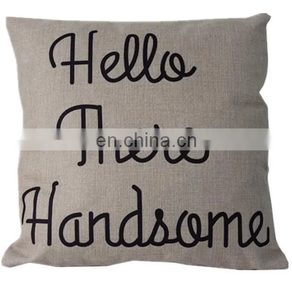 Custom cartoon decorative sofa digital printing 3d cushion cover