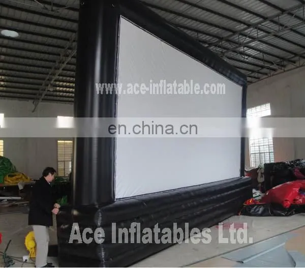 Outdoor advertising Inflatable movie screen for events