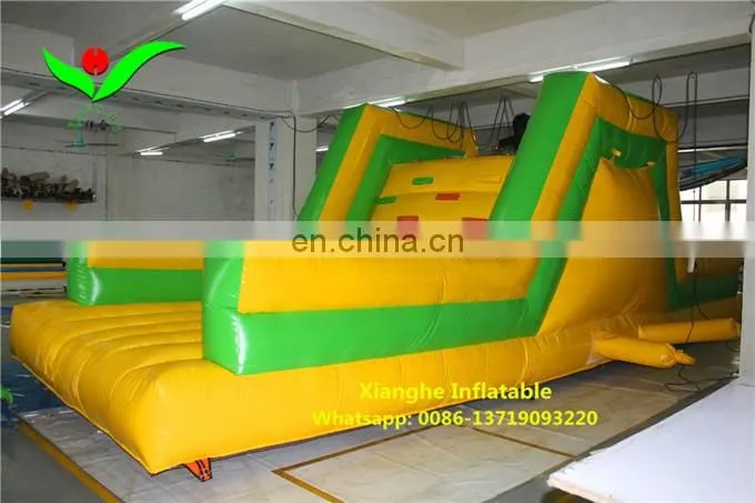 2016 Commercial inflatable rock climbing wall with slide