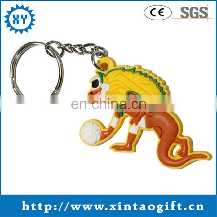 Football soft pvc keychain for promotional gifts