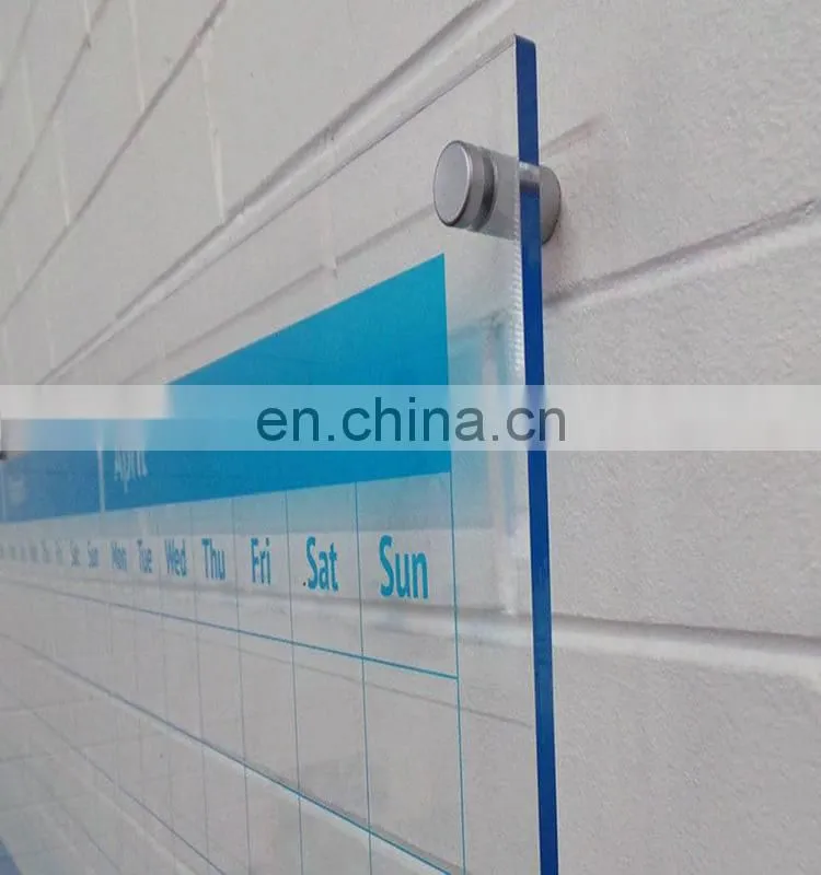 Customized and wall-hung acrylic wall calendar