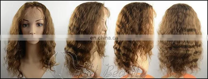 Hot Beauty Company 12-32 Inches Full Lace Virgin Human Hair Jewish Wigs