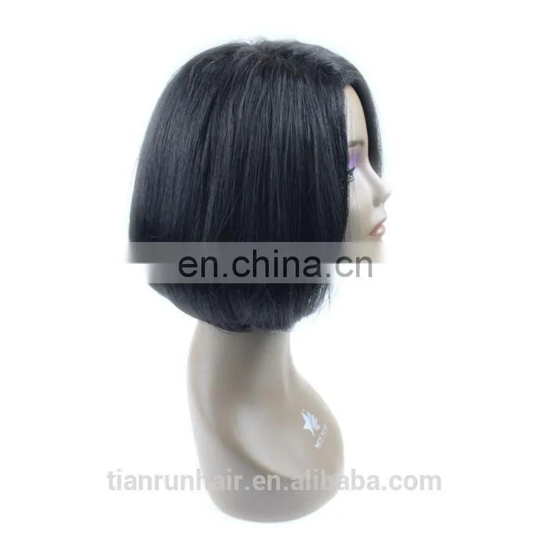 7A quality Malaysian short lace front wig for young lady
