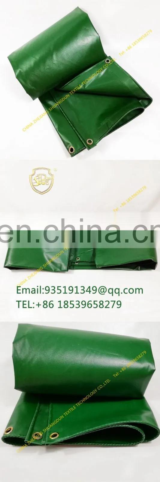 Rainproof canvas waterproof tarpaulin cover cargo tarpaulin green blue PVC coated fabric