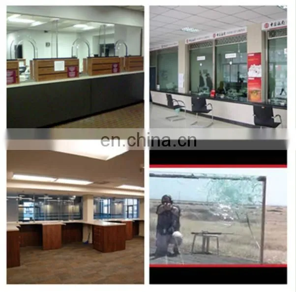 super strength unbreakable bulletproof glass manufacturer with good bullet proof glass price