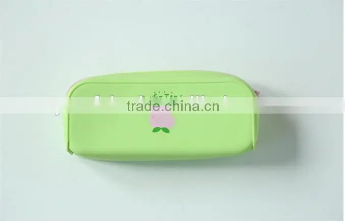 Stock!Silicone Pencil Bag School Office Silicone Pen Cases / Wholesale Colorful Pencil Bag