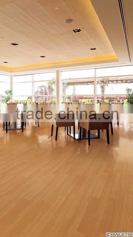 High Quality Japanese Hygienic Vinyl Flooring Hospital Grade in Wood Look