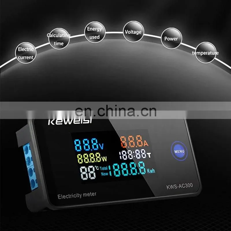 AC 220V 10A 100A Digital Voltmeter Ammeter Power Meter Voltage Tester Energy Volt Amp Watt meter Electricity Monitor