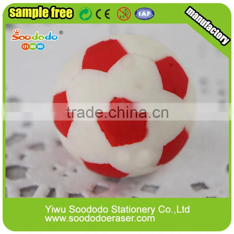 china school stationery football erasers rubber erasers