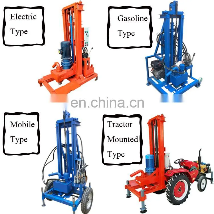 Hot sale in Africa 100m water well drilling rig/ tractor mounted water well drilling rig/ hand water well drilling equipment