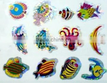 cartoon foam hologram sticker,sponge stickers