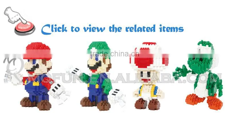 Mini Qute HC huge super mario plastic building blocks brick cartoon game model educational gift toy NO.9004