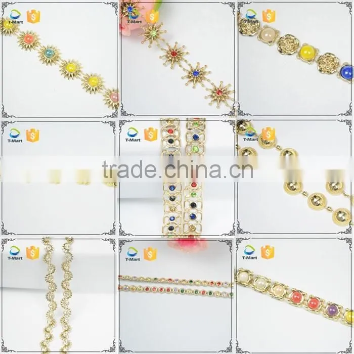 Golden Plastic Trimming Sun Shape