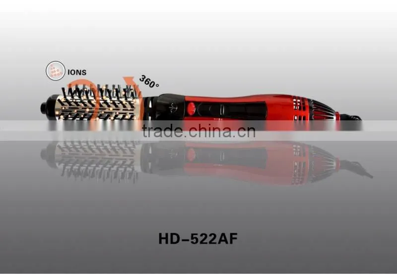 2014 new model 360 rotating nano fancy hair curler brush