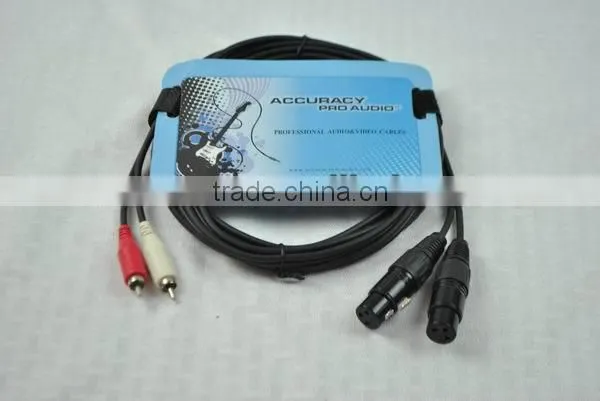 Professional OFC 4*8MM YC RCA Cable By RCA To XLR YC808-10FT
