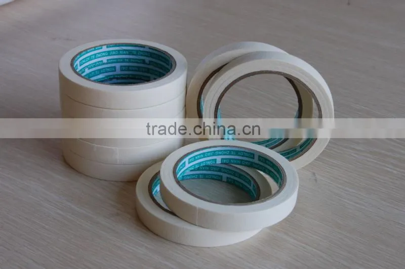 single sided cloth masking tape , heat resistant crepe paper MASKING TAPE