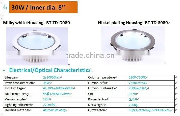 Led downlight 30W SMD